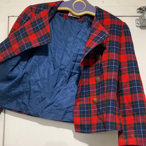 VINTAGE PENDLETON DOUBLE BREAST WOOL PLAID JACKETS SIZE SP - Picture 5 of 7
